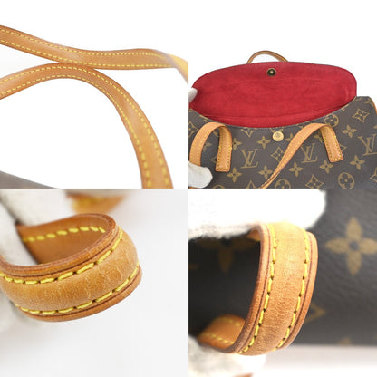 Louis Vuitton Sonatine Handbag Monogram Canvas, Brown, Canvas, Handbag