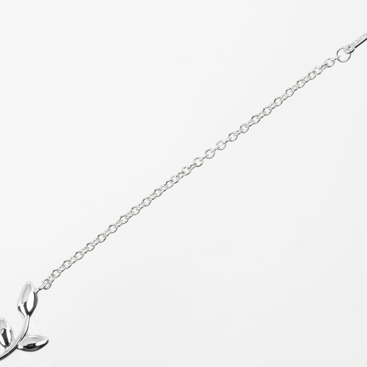 Tiffany & Co. Olive Leaf Chain Bracelet Sterling Silver, SILVER, SILVER, Bracelet
