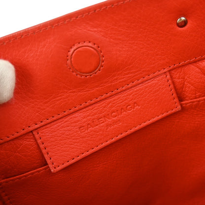 Balenciaga Papier A4 Zip Around Classic Studs Bag Leather, RED, LEATHER, Tote bag