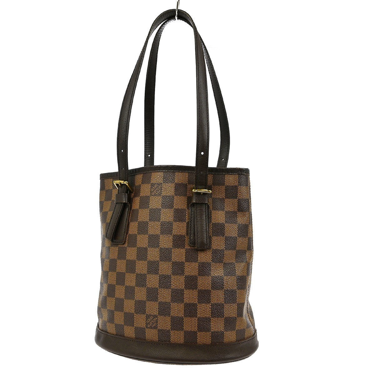 Louis Vuitton Marais Bucket Bag Damier, BROWN, CANVAS, Shoulder bag