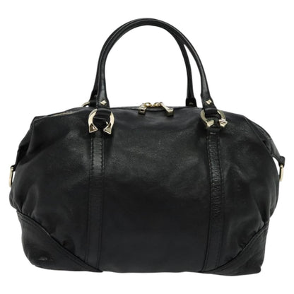 Gucci Nail Boston Bag Leather, BLACK, LEATHER, Travel bag