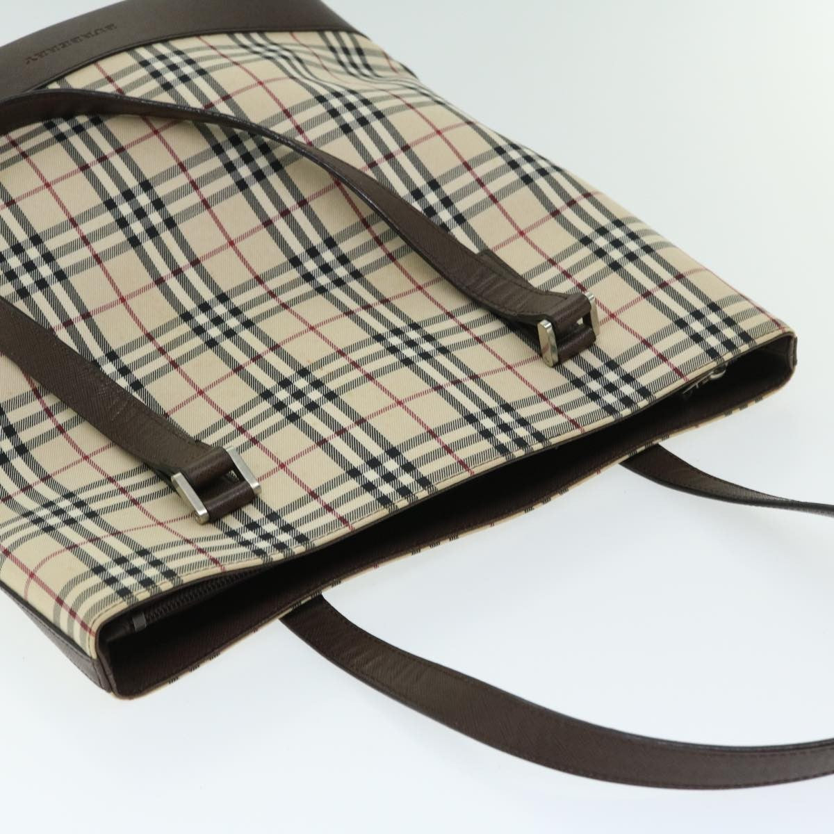 Burberry Nova Check Tote Nylon, BEIGE, NYLON, Tote bag