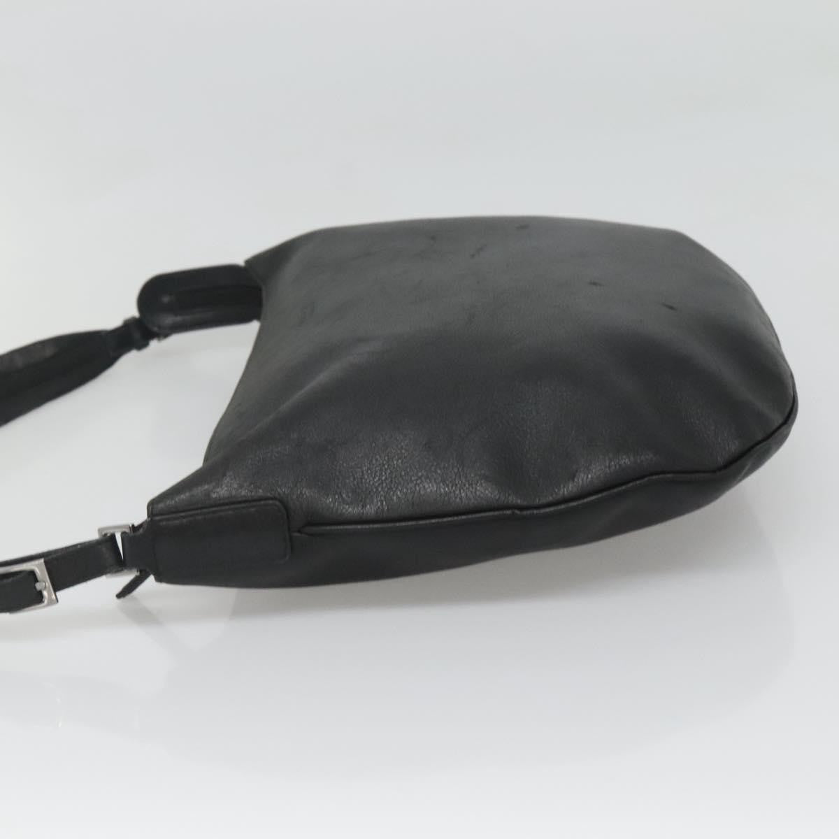 Gucci Vintage Shoulder Bag Leather, BLACK, LEATHER, Shoulder bag