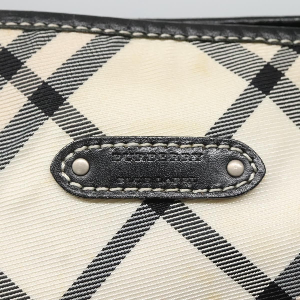 Burberry Nova Check Blue Label Nylon, WHITE, NYLON, Shoulder bag