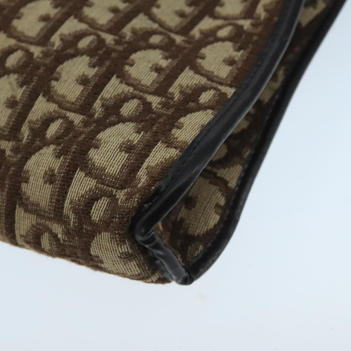 Christian Dior Vintage Trotter Shoulder Bag Canvas, BROWN, CANVAS, Shoulder bag