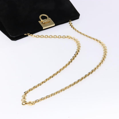 Salvatore Ferragamo Gancini Chain Shoulder Bag Suede, BLACK, SUEDE, Shoulder bag