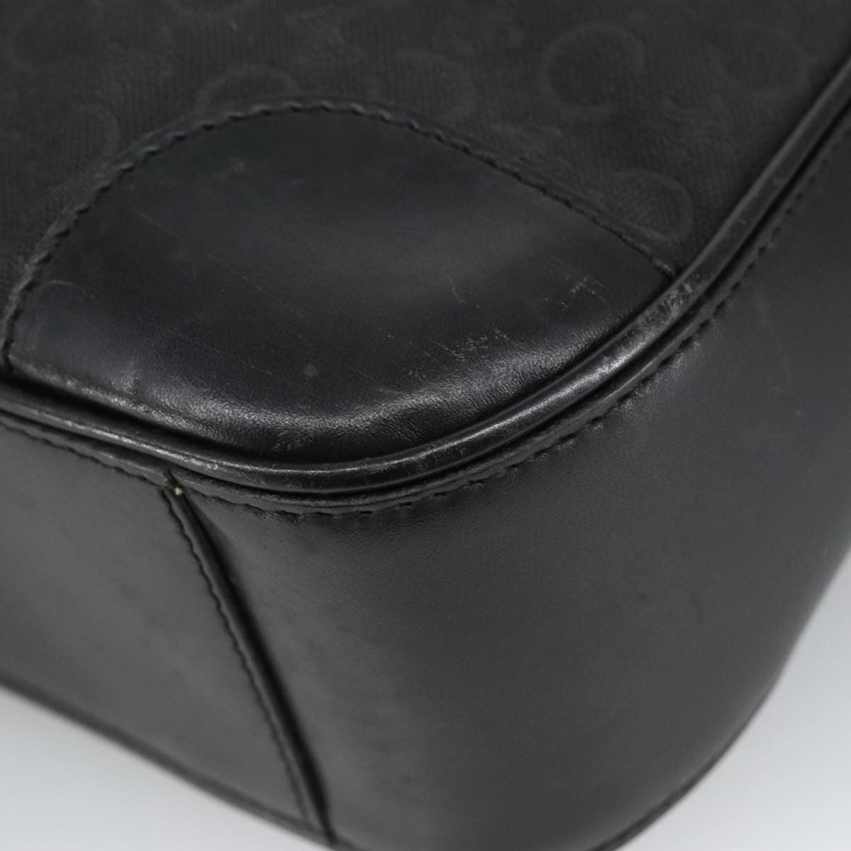 Celine Vintage Macadam Shoulder Bag Macadam Canva  Vinyl, BLACK, CANVAS, Shoulder bag
