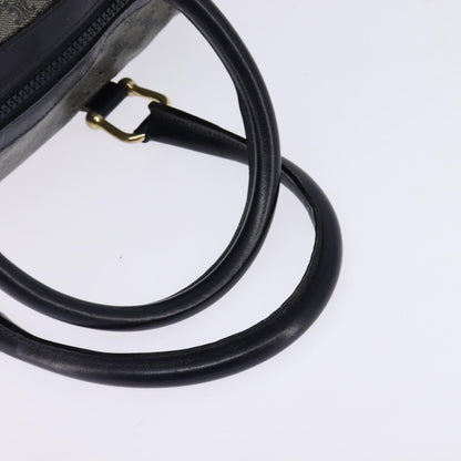 Celine Vintage Boston Bag Macadam Coated Canvas, NAVY, CANVAS, Handbag