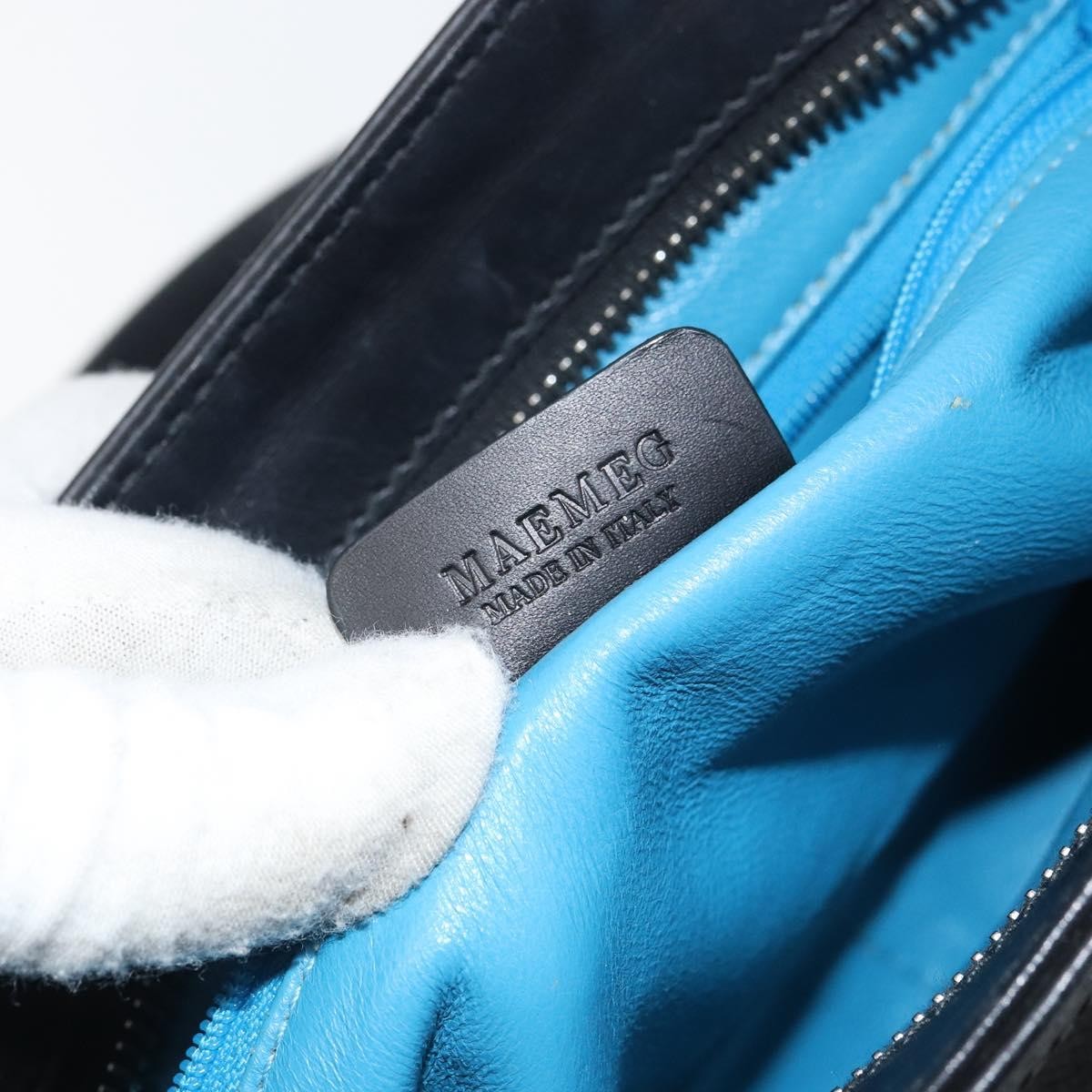 Bvlgari Handbag Leather, Black, Leather, Handbag