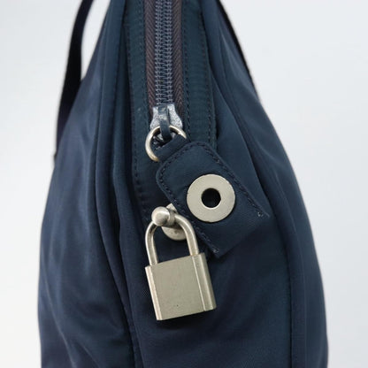 Prada Zip Around Tote Tessuto, Navy, Nylon, Handbag