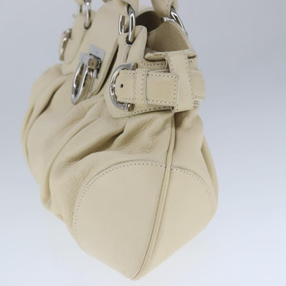 Salvatore Ferragamo Marisa Satchel Leather, BEIGE, LEATHER, Handbag