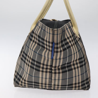 Burberry Nova Check Tote canvas check pattern, NAVY, CANVAS, Tote bag