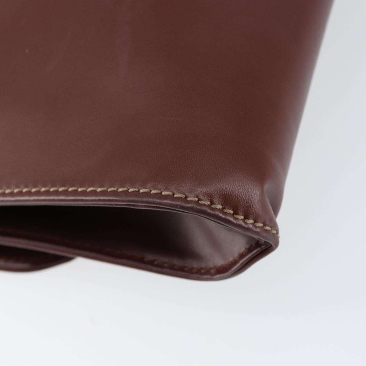 cartier Must de Cartier Clutch bag Leather, BURGUNDY, LEATHER, Clutche & pouche