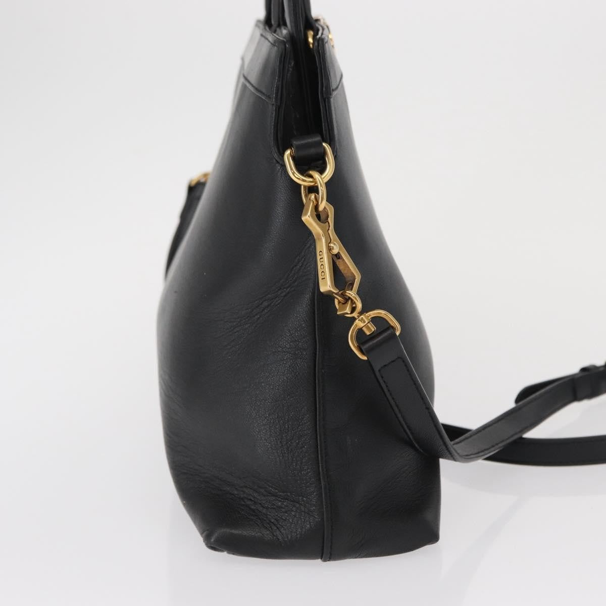 Gucci Linea Matisse Interlocking G Top Handle Tote Leather, BLACK, LEATHER, Shoulder bag