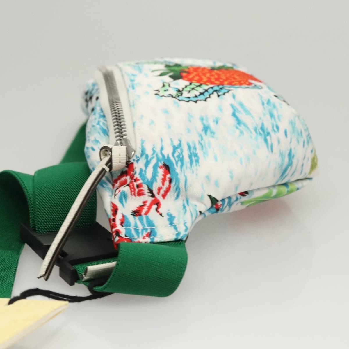 Gucci Merveilleux Belt Bag Printed Nylon, White, Nylon, Belt