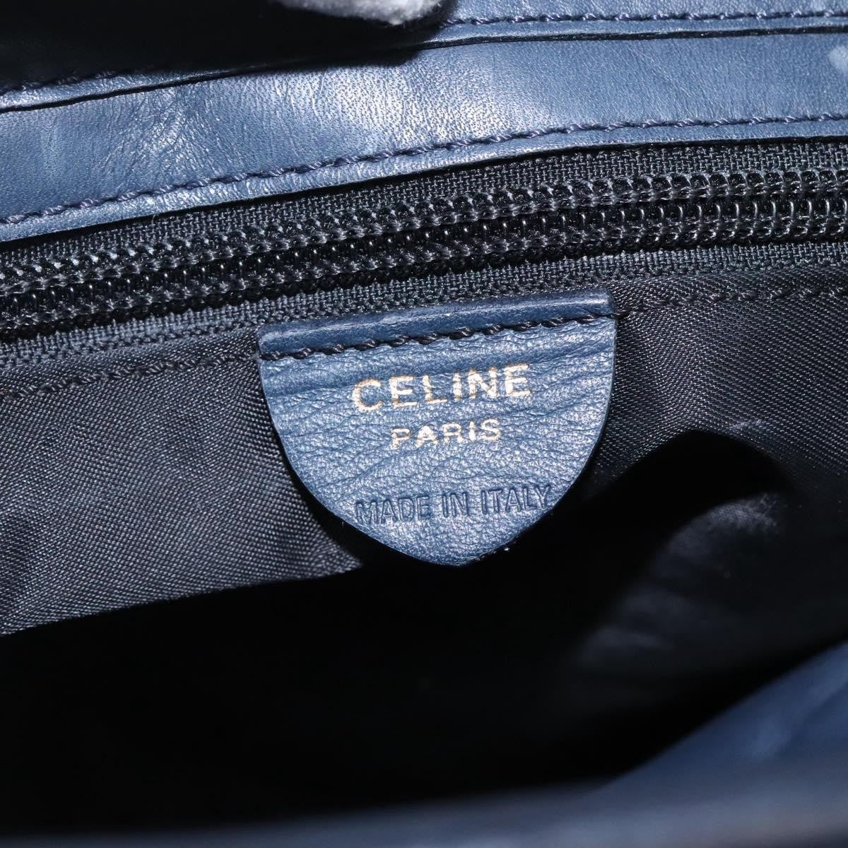 Celine Circle Logo Handbag Nylon, Navy, Nylon, Tote Bag