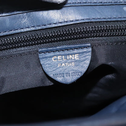 Celine Circle Logo Handbag Nylon, Navy, Nylon, Tote Bag