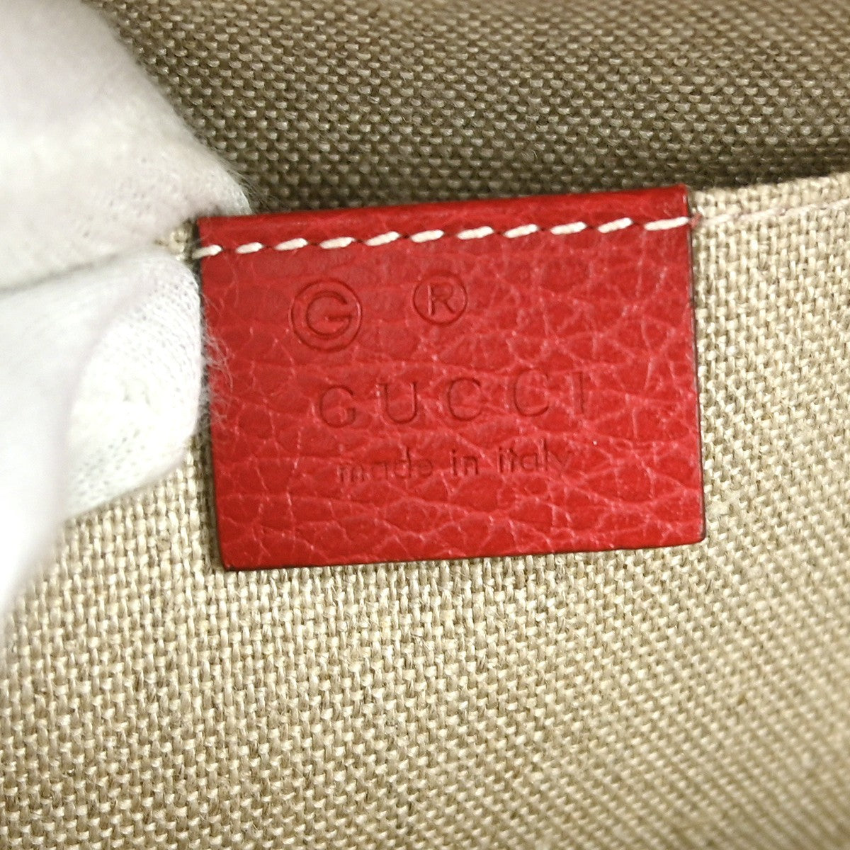 Gucci Convertible Dome Satchel Leather, Red, Leather, Handbag