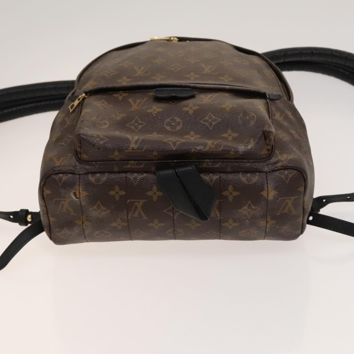 Louis Vuitton Palm Springs Backpack Monogram Canvas, BROWN, CANVAS, Backpack
