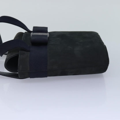 Salvatore Ferragamo Vara Bow Top Handle Bucket Bag Suede, NAVY, SUEDE, Handbag