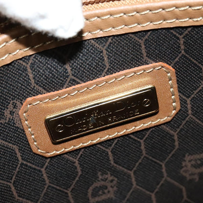 Christian Dior Vintage Honeycomb Handbag Canvas Leather, BLACK, CANVAS, Handbag