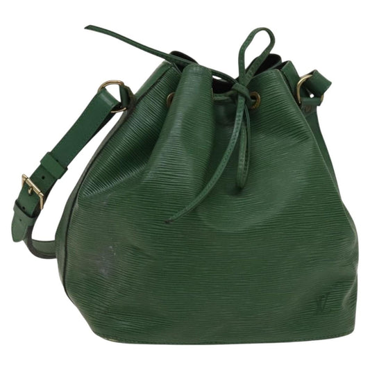 Louis Vuitton Petit Noe Handbag Epi Leather, GREEN, LEATHER, Shoulder bag