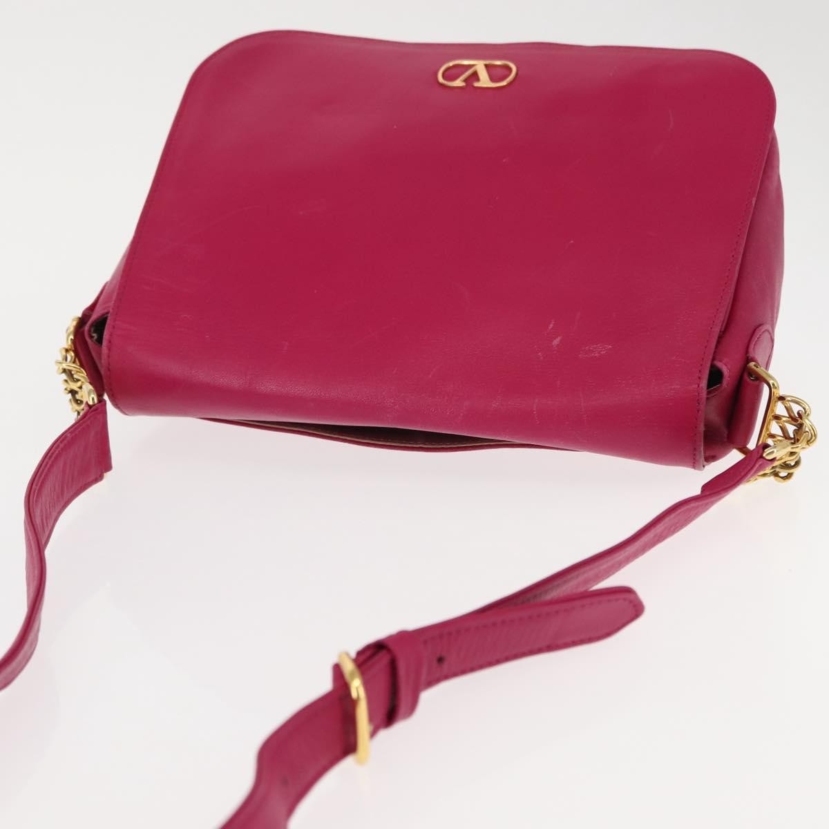 Valentino Garavani VLogo Flap Crossbody Bag Leather, PINK, LEATHER, Crossbody bag