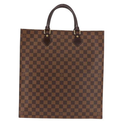Louis Vuitton Sac Plat Bag Damier, BROWN, CANVAS, Handbag