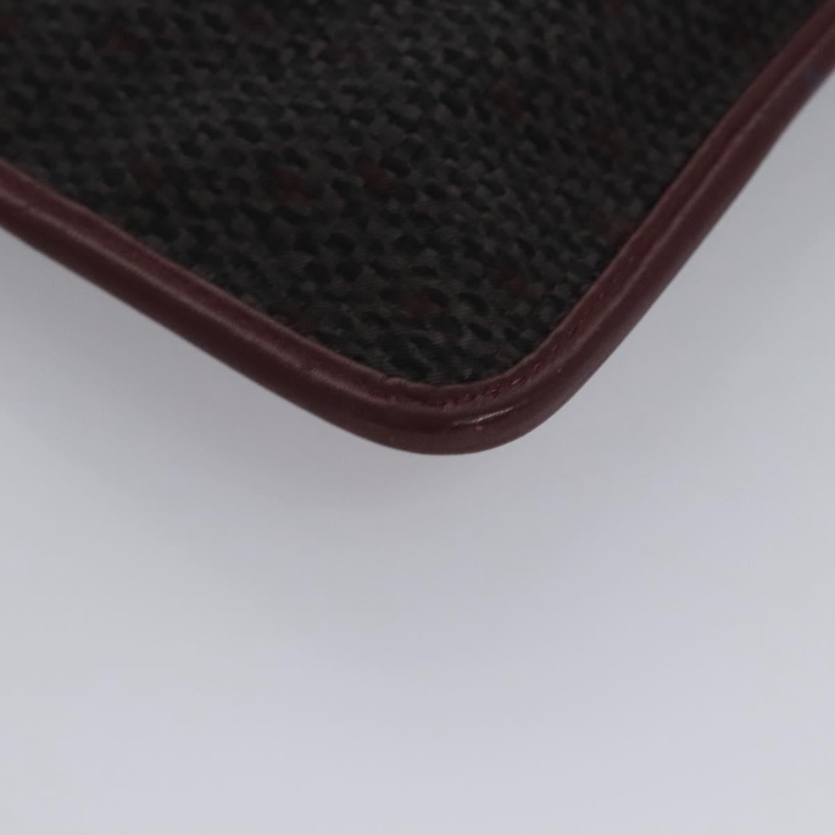 Saint Laurent Zipped Pouch Canvas, GRAY, PVC, Clutche & pouche