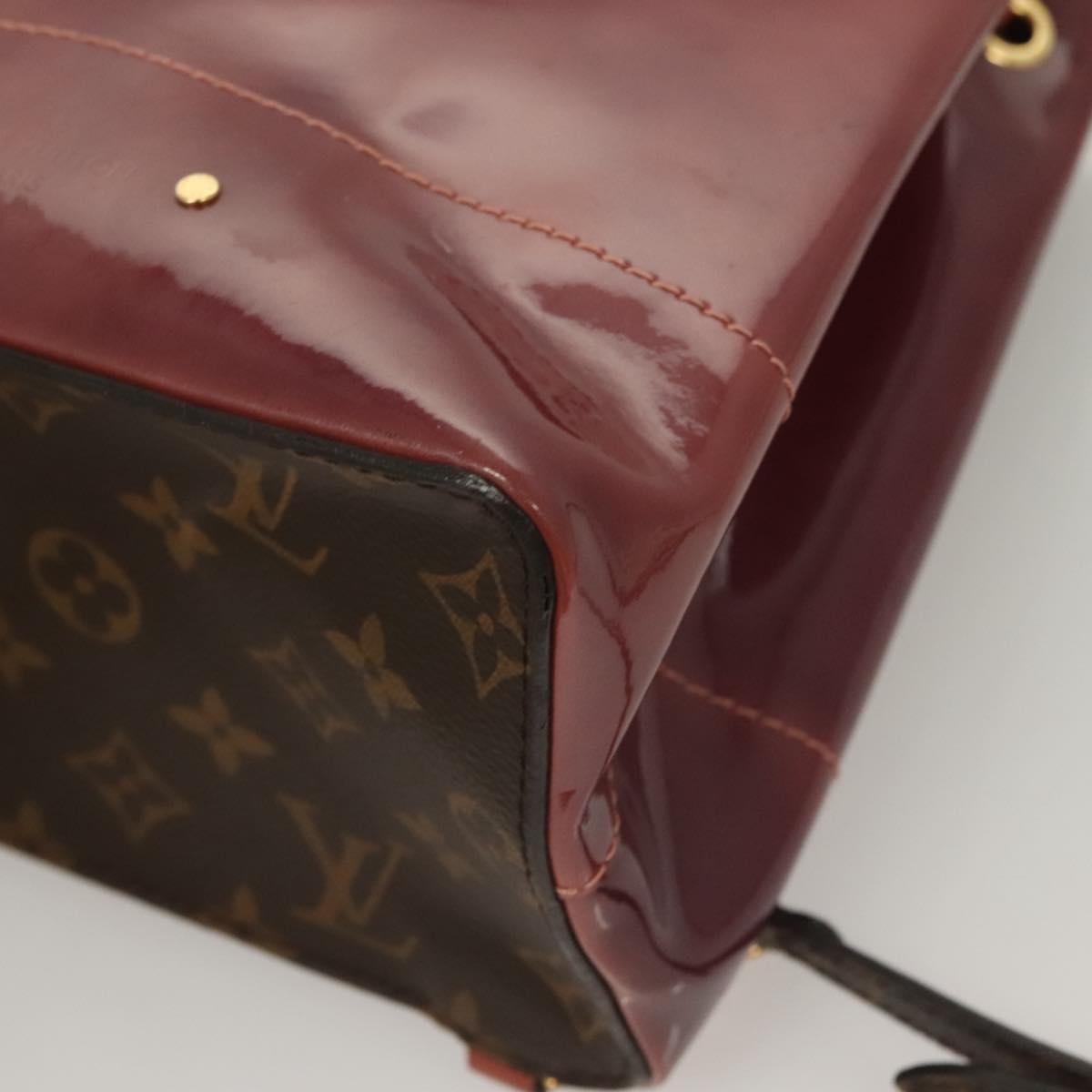 Louis Vuitton Hot Springs Backpack Vernis with Monogram Canvas, PINK, PATENT_LEATHER, Backpack