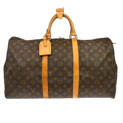 Louis Vuitton Keepall Bag Monogram Canvas, Brown, Canvas, Travel Bag