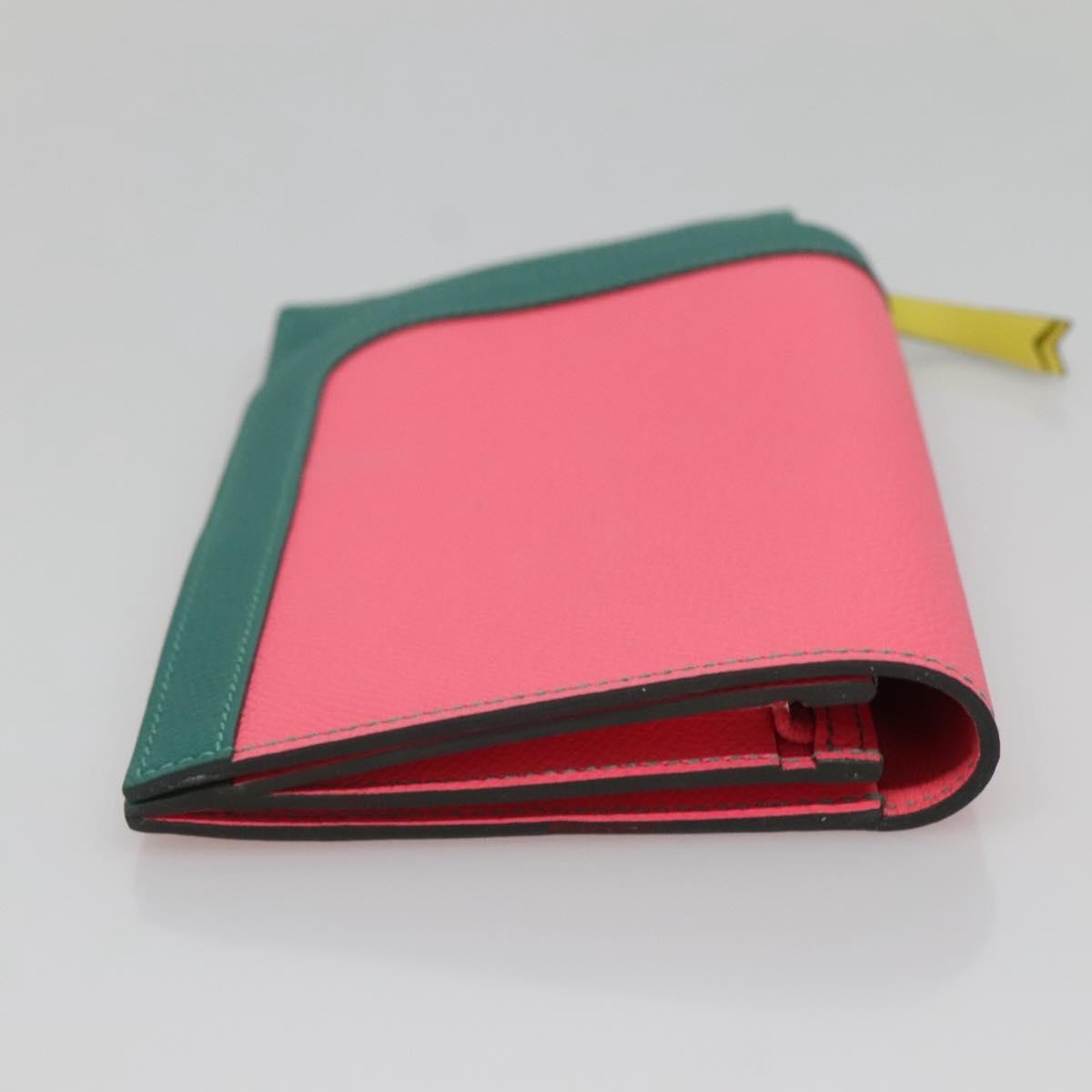 Hermes Camail Wallet Epsom, PINK, LEATHER, Wallets