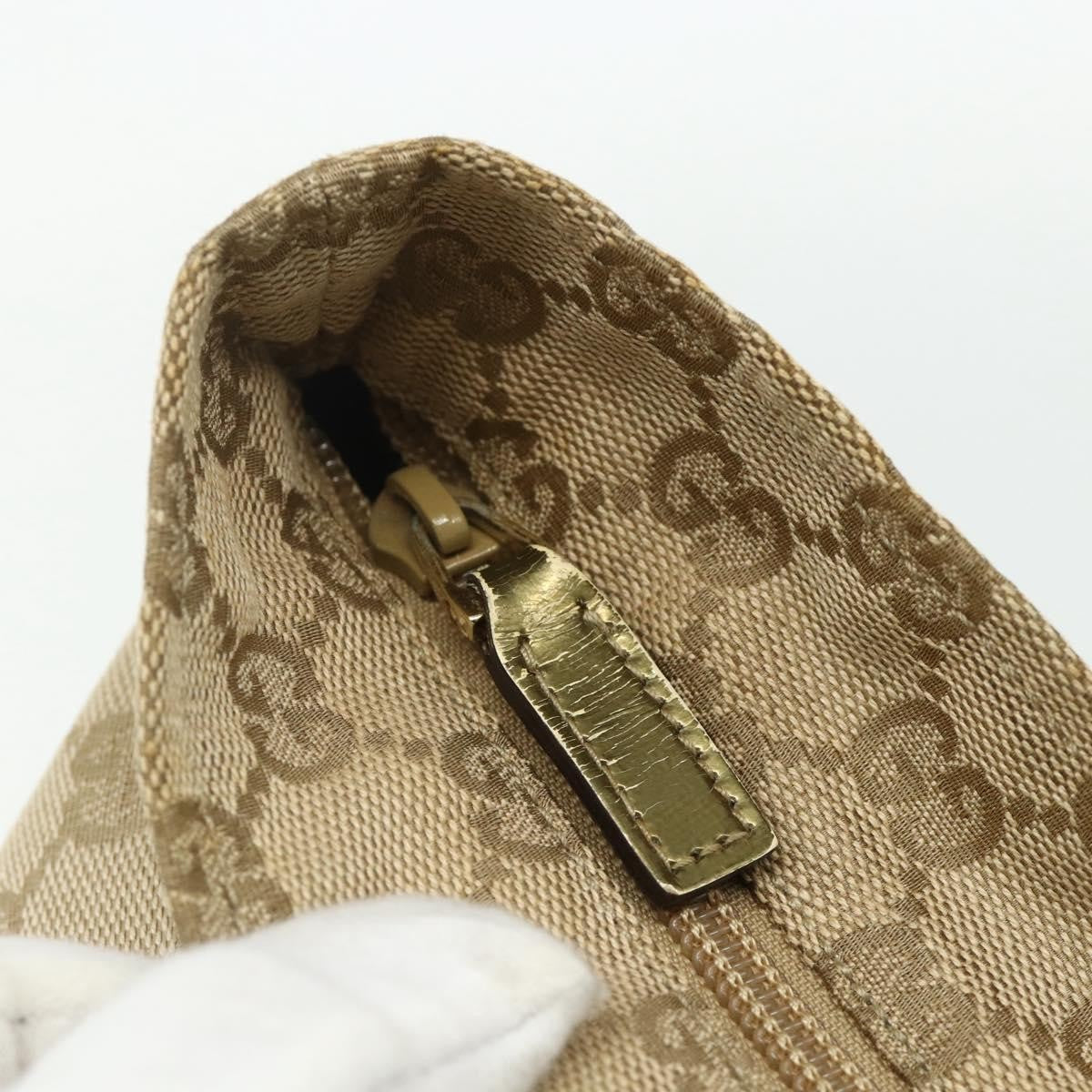 Gucci Web Zip Tote GG Canvas, Beige, Canvas, Tote Bag