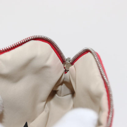 Hermes Bolide Travel Pouch Canvas, RED, CANVAS, Clutche & pouche