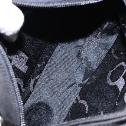 Salvatore Ferragamo Vala Shoulder Bag Suede, BLACK, SUEDE, Shoulder bag