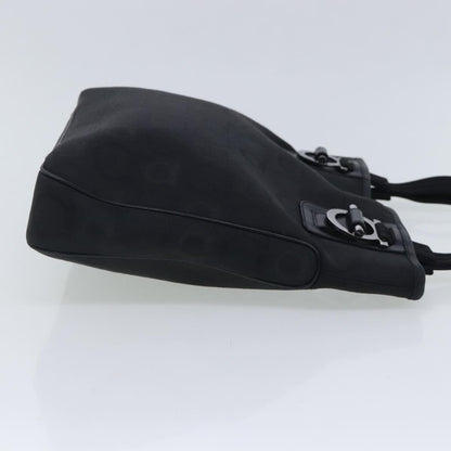 Salvatore Ferragamo Gancini Tote Gancini Canvas, BLACK, CANVAS, Tote bag