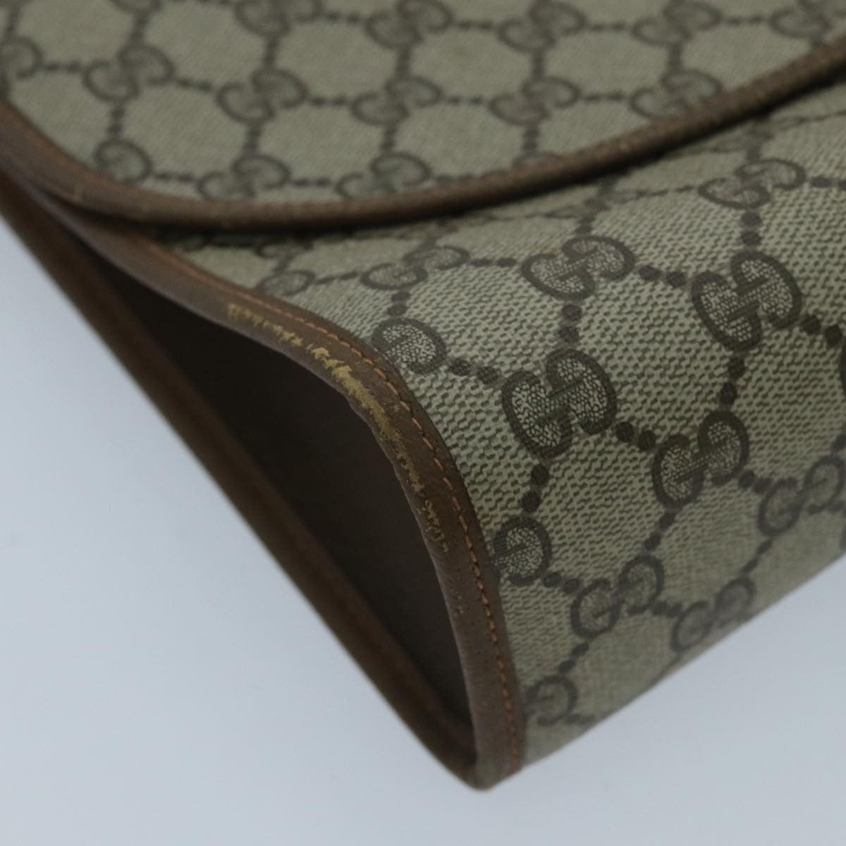 Gucci Sherry line pouch Canvas, Beige, Canvas, Clutch