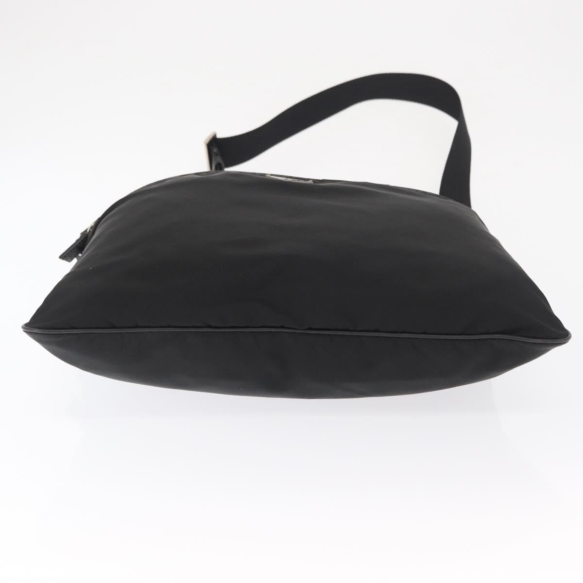 Prada Front Pocket Messenger Bag Tessuto, Black, Nylon, Shoulder Bag