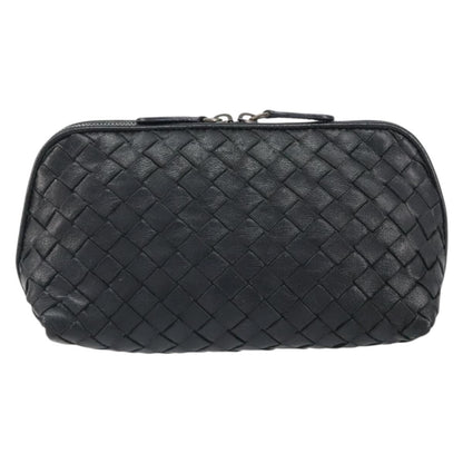 Bottega Veneta Intrecciato Clutch bag Leather, BLACK, LEATHER, Clutche & pouche