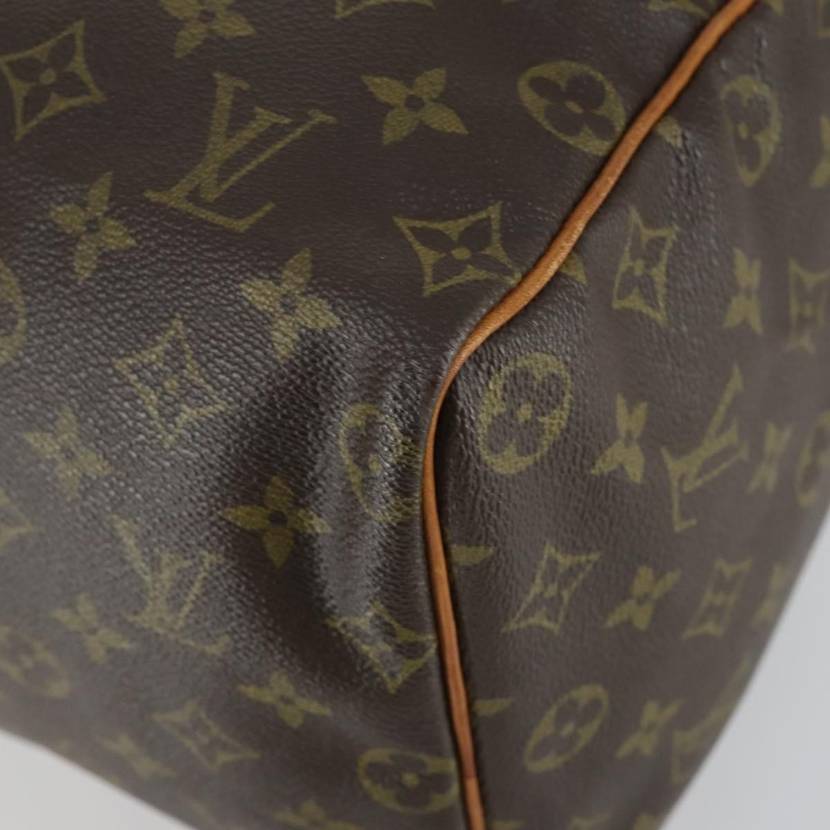 Louis Vuitton Speedy Handbag Monogram Canvas, BROWN, CANVAS, Travel bag
