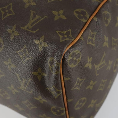 Louis Vuitton Speedy Handbag Monogram Canvas, BROWN, CANVAS, Travel bag