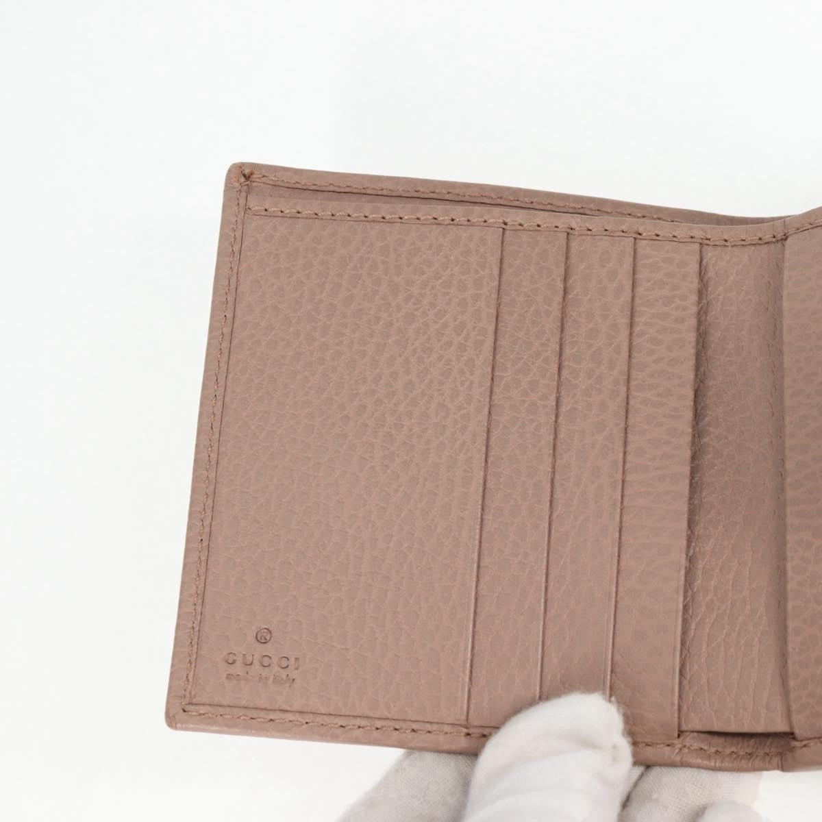 Gucci GG Marmont Wallet Leather, BEIGE, LEATHER, Wallets