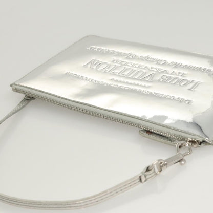 Louis Vuitton Pochette Plate Monogram mirror, SILVER, PATENT_LEATHER, Clutche & pouche