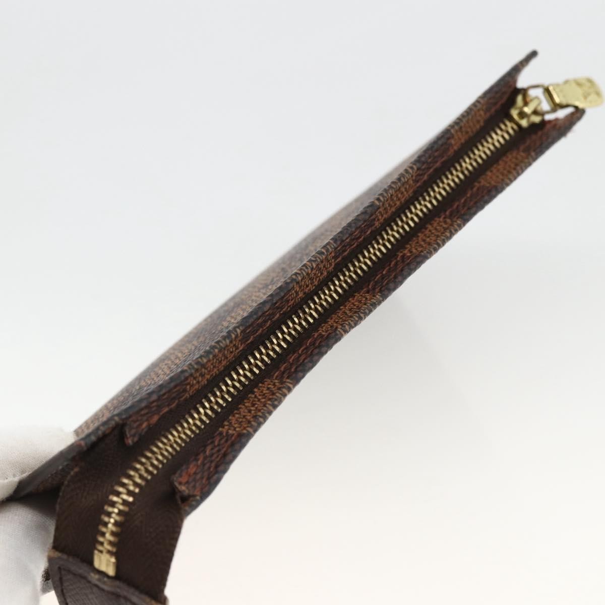 Louis Vuitton Marais Bucket Zip Pouch Damier, Brown, Canvas, Clutch