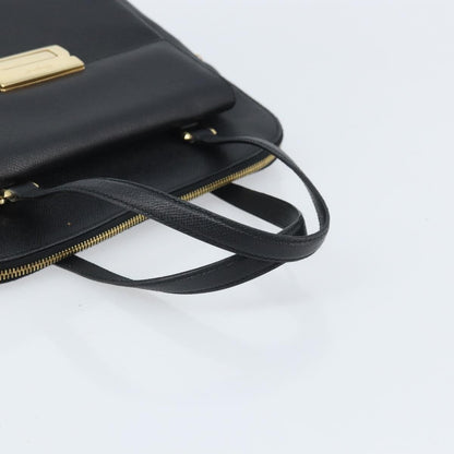 Salvatore Ferragamo Vintage Handbag Leather, Black, Leather, Handbag