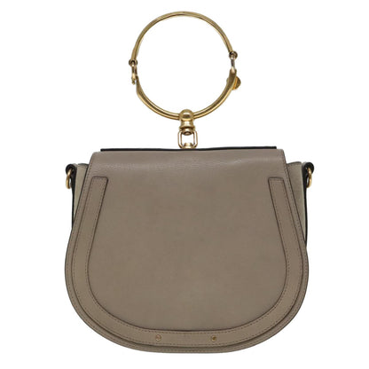 Chloe Nile Crossbody Bag Leather, BROWN, LEATHER, Crossbody bag