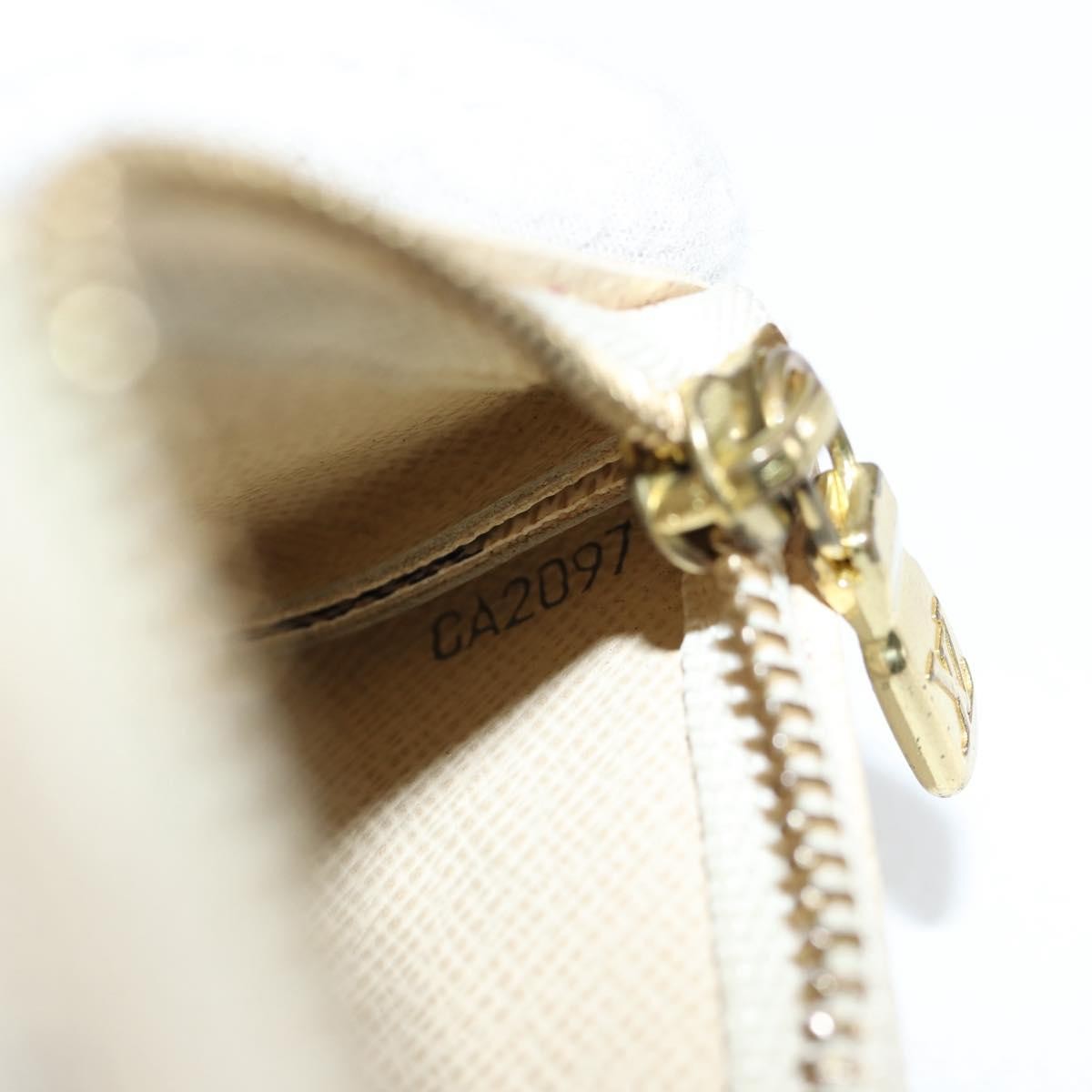 Louis Vuitton Pochette clés NM Canvas, WHITE, CANVAS, Wallets