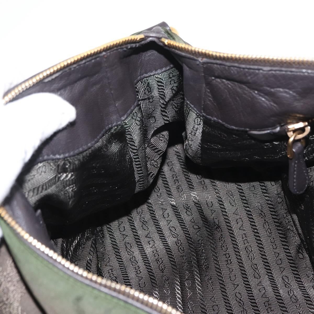 Prada Vintage Handbag Tessuto, KHAKI, NYLON, Handbag
