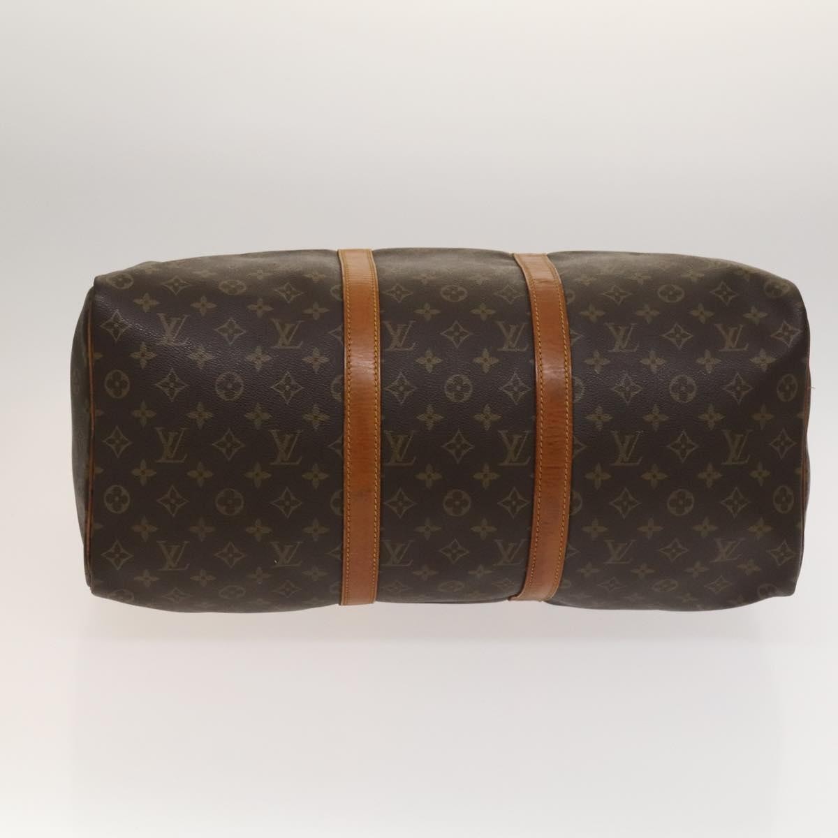 Louis Vuitton Keepall Bag Monogram Canvas, BROWN, CANVAS, Travel bag