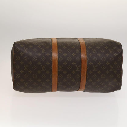Louis Vuitton Keepall Bag Monogram Canvas, BROWN, CANVAS, Travel bag